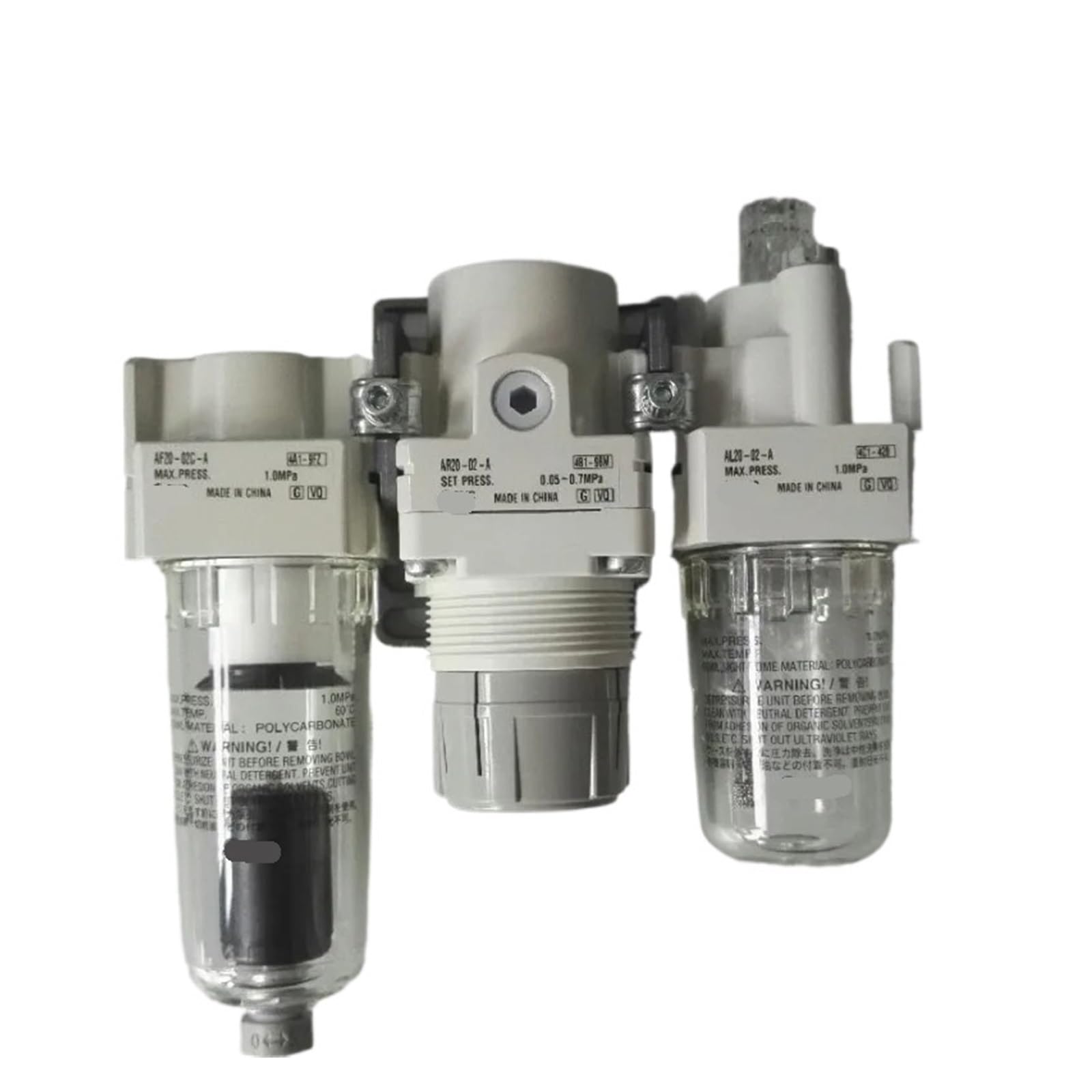 Filtre Triple AC20-02C-A contre l'eau et les pannes d'air comprimé