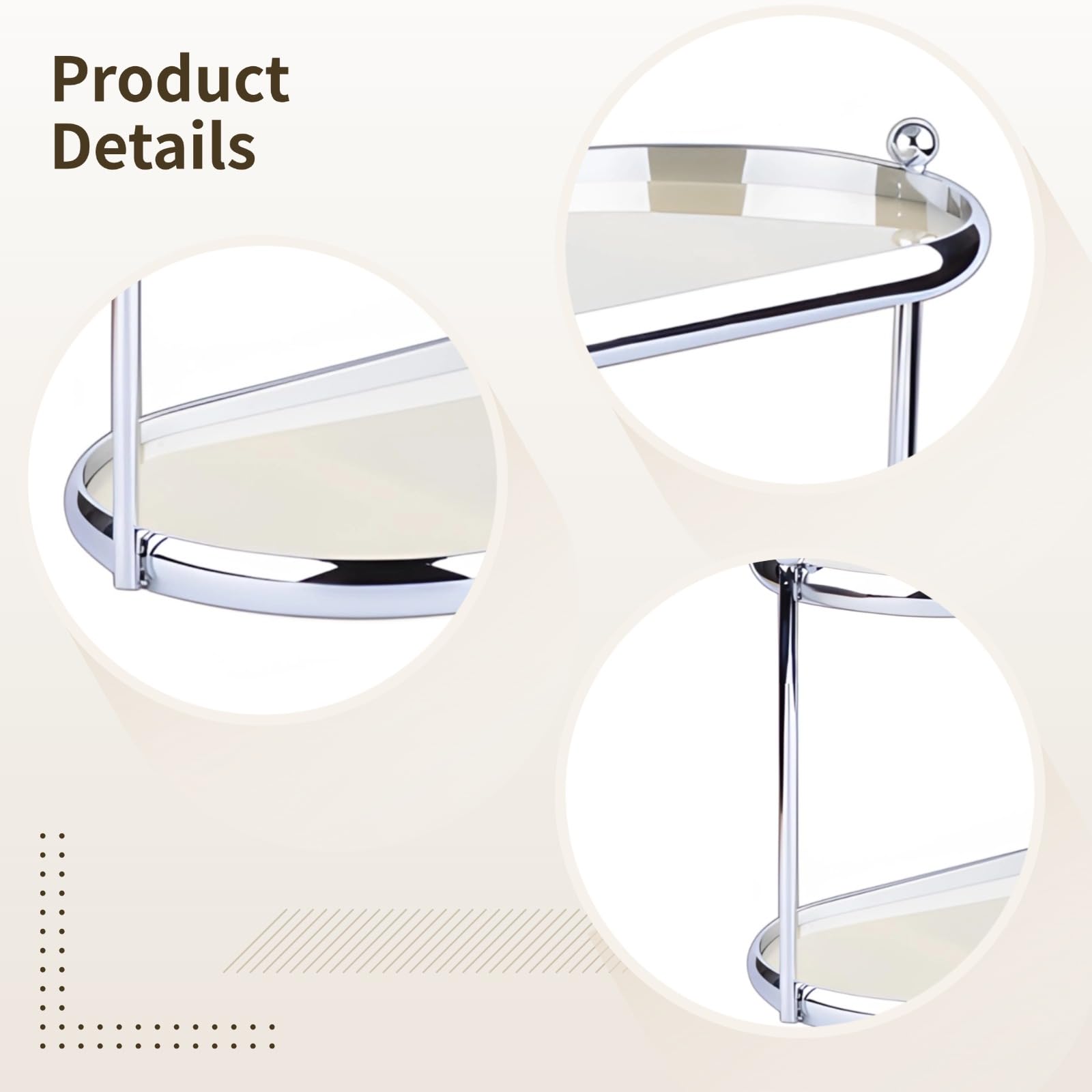 Generisch 2-stufiger Parfüm-Organizer mit Metallrahmen, transparente Acrylablagen, stilvoller Parfümständer, Halter für Schminktisch und Schlafzimmerkommode, praktisch für Parfümflaschen und Kosmetik