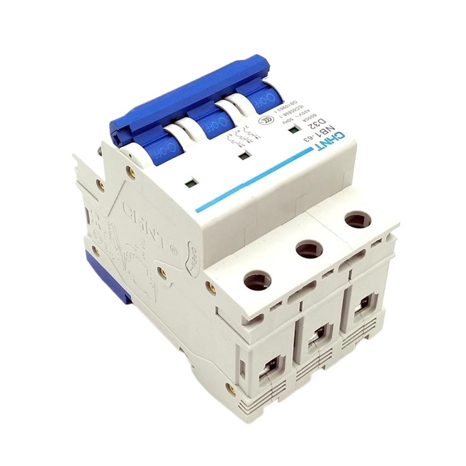 Wyłącznik nadprądowy NB1-63 mini wyłącznik nadprądowy 3-biegunowy 6KA C6A C10A C16A C20A C25A C32A C40A C50A C63A D6A D10A D32A(C40A)