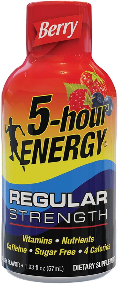5-hour ENERGY Shot, Regular Strength, Berry, 1.93 oz