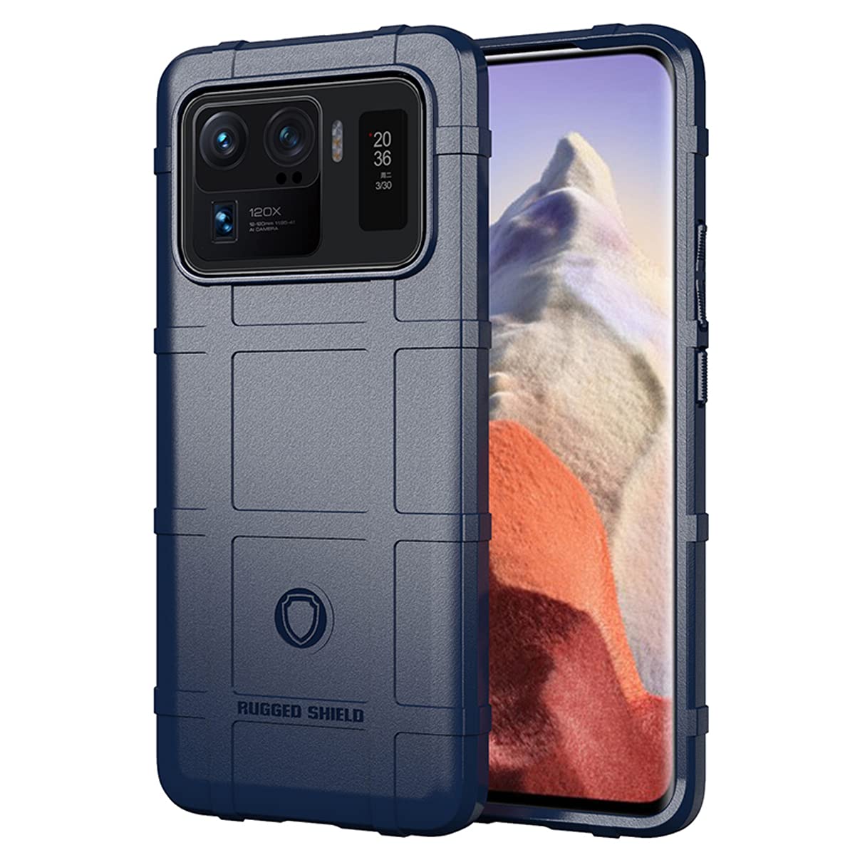 CCSmallfor Xiaomi Mi 11 Ultra Men Case,Heavy Duty Shockproof Military Grade Drop Tested Field Case Super Sturdy Bumper Full Body Rugged Hard Cover for Xiaomi Mi 11 Ultra HD Blue