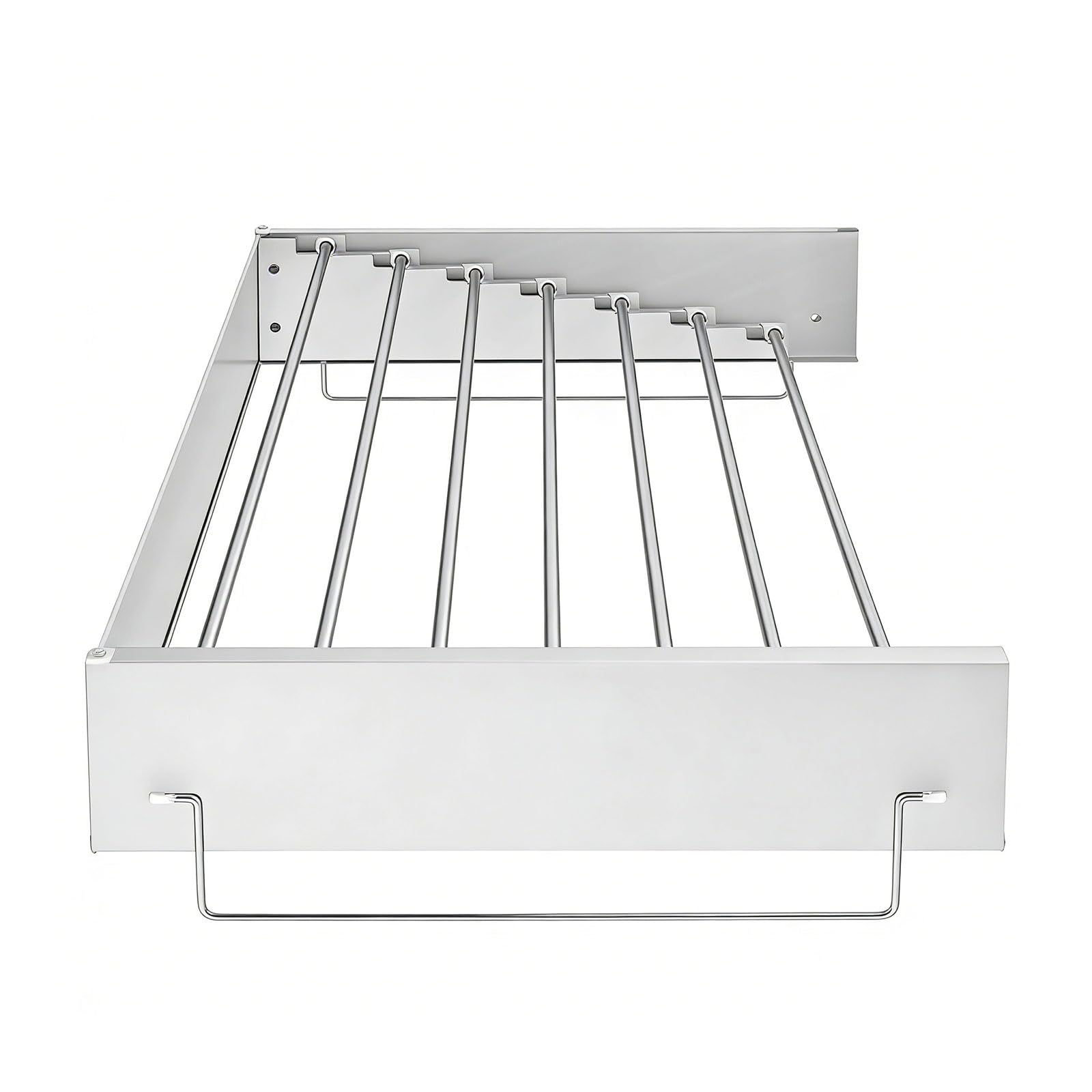 Kaeltsyn Modern Bathroom Storage Rack Rustproof Stainless Steel Rod Wall Mounted Shower Shelf for Small Spaces Rustless Shelf