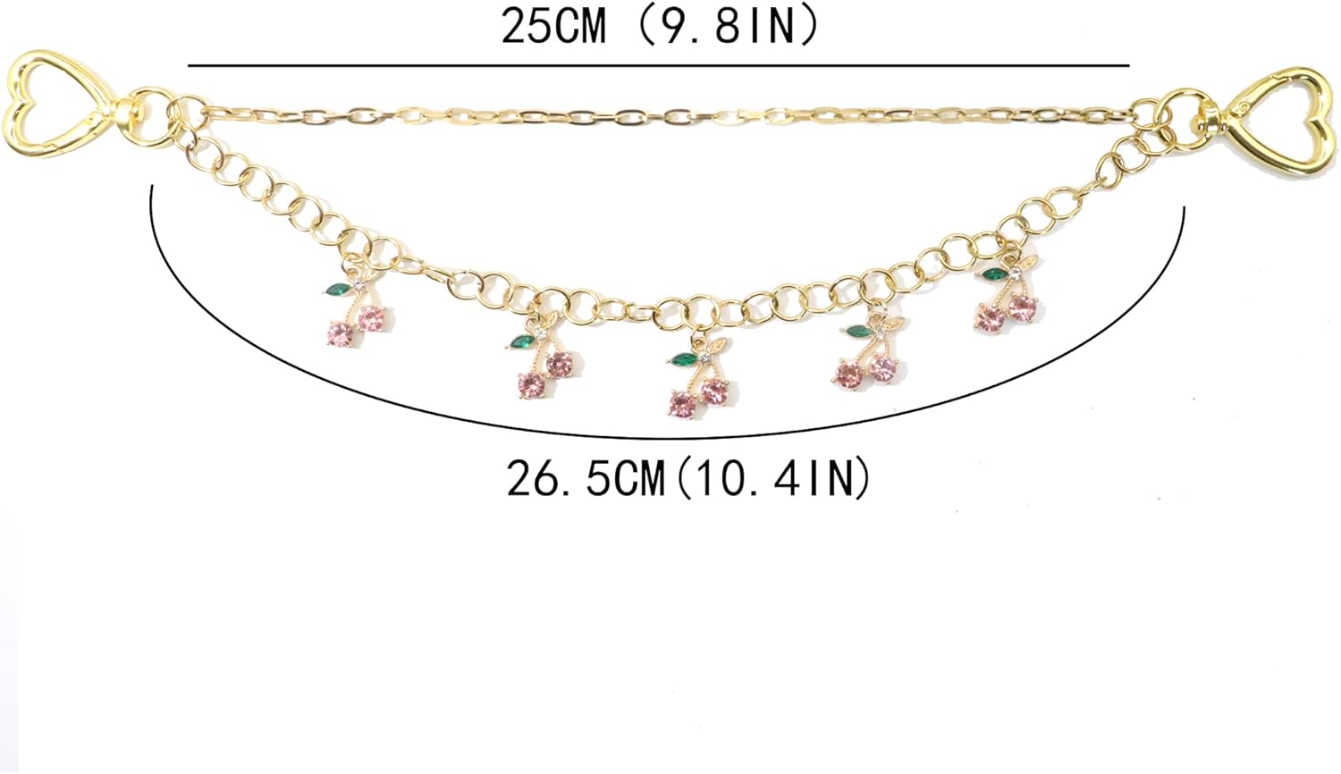 Cherry Charm for Purse Cute Keychains for Women Elegant Gift for Girls Keychain Accessory Chains for Jeans - Image 2