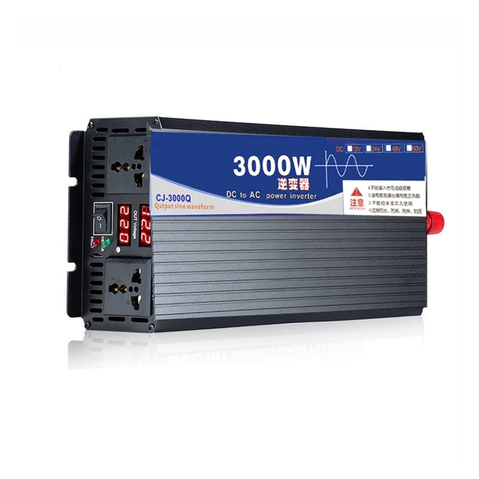 Przetwornica mocy falownika 3000 W 4000 W 5000 W DC 12 V 24 V 48 V 60 V na AC 110 V 220 V przetwornica napięcia falownika (12V_230V 50HZ)