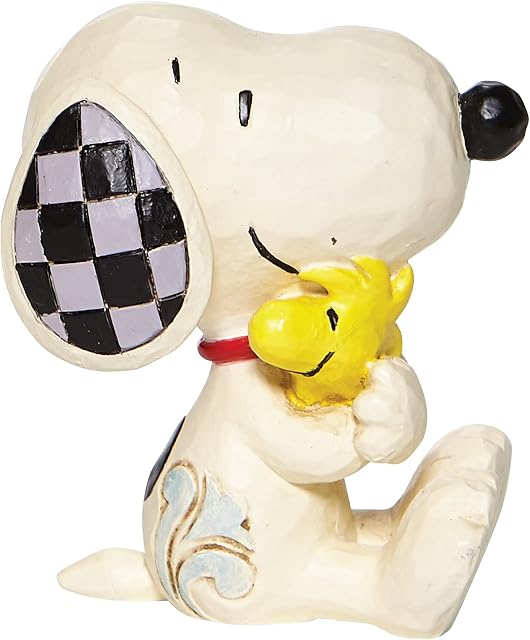 Enesco Jim Shore Peanuts Snoopy with Woodstock 2.5" Mini Figurine