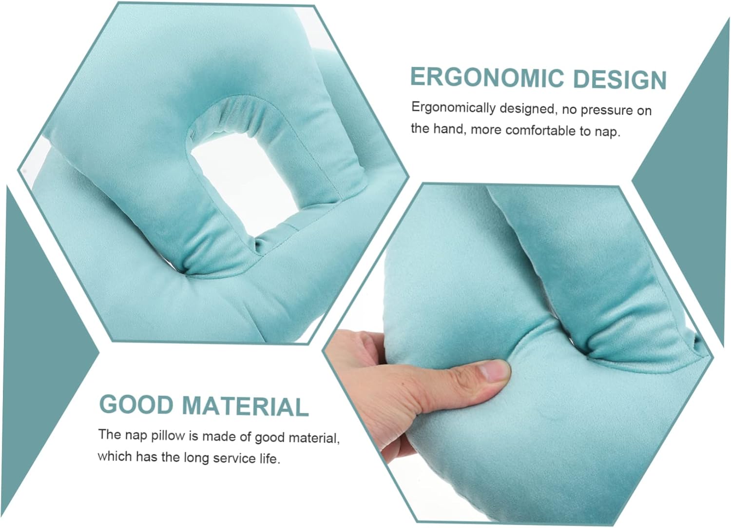 MAGICLULU Comfortable Desktop Nap Pillow for Students Ergonomic Face Down Sleeping Cushion Office Siesta Pillow Removable Easy to Clean Cover