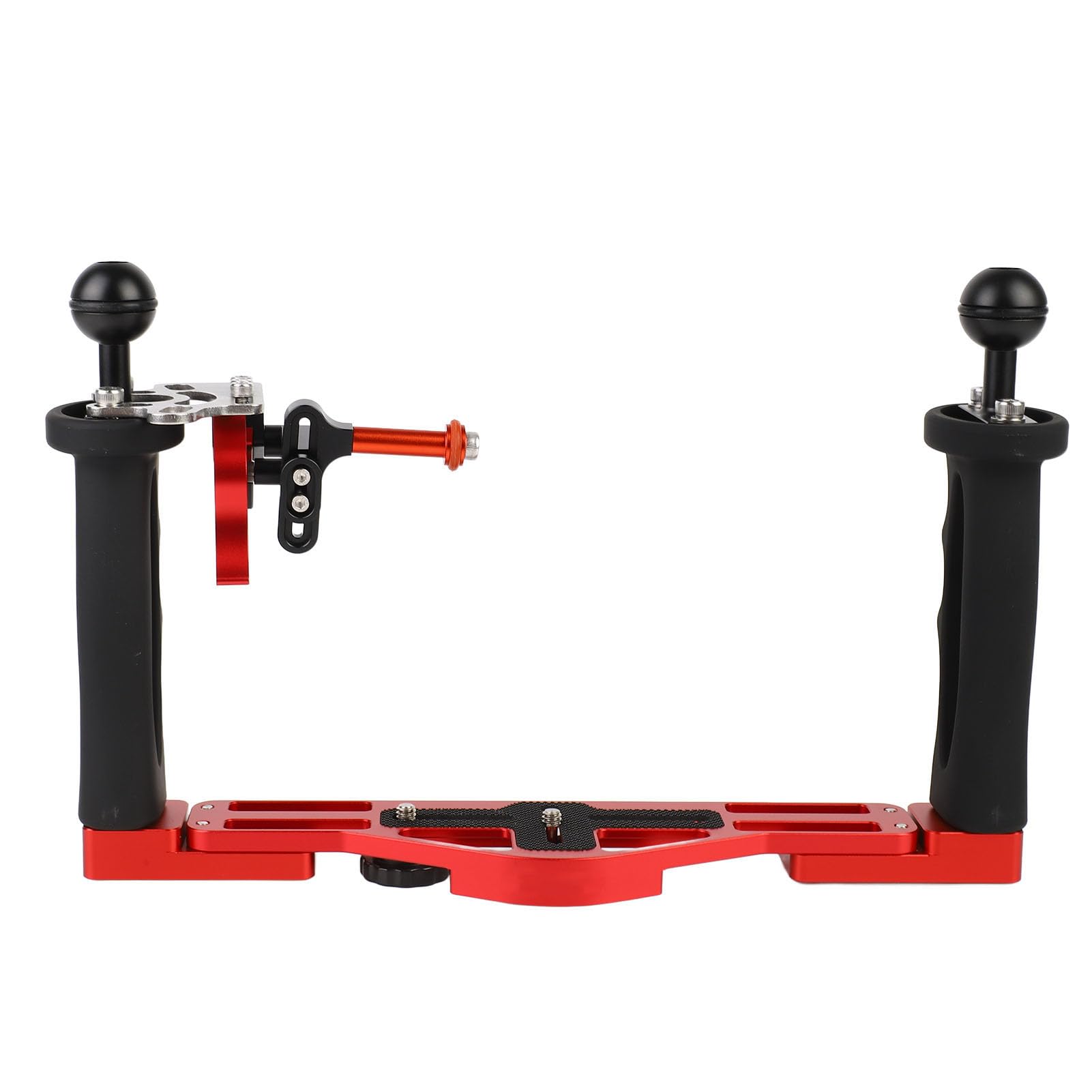 Plate-Forme de Plongée pour Appareil Photo à Double Poignée, Stabilisateur de Plateau sous-Marin en Alliage d'aluminium, Plate-Forme de Position de Poignée Réglable avec Double Rotule