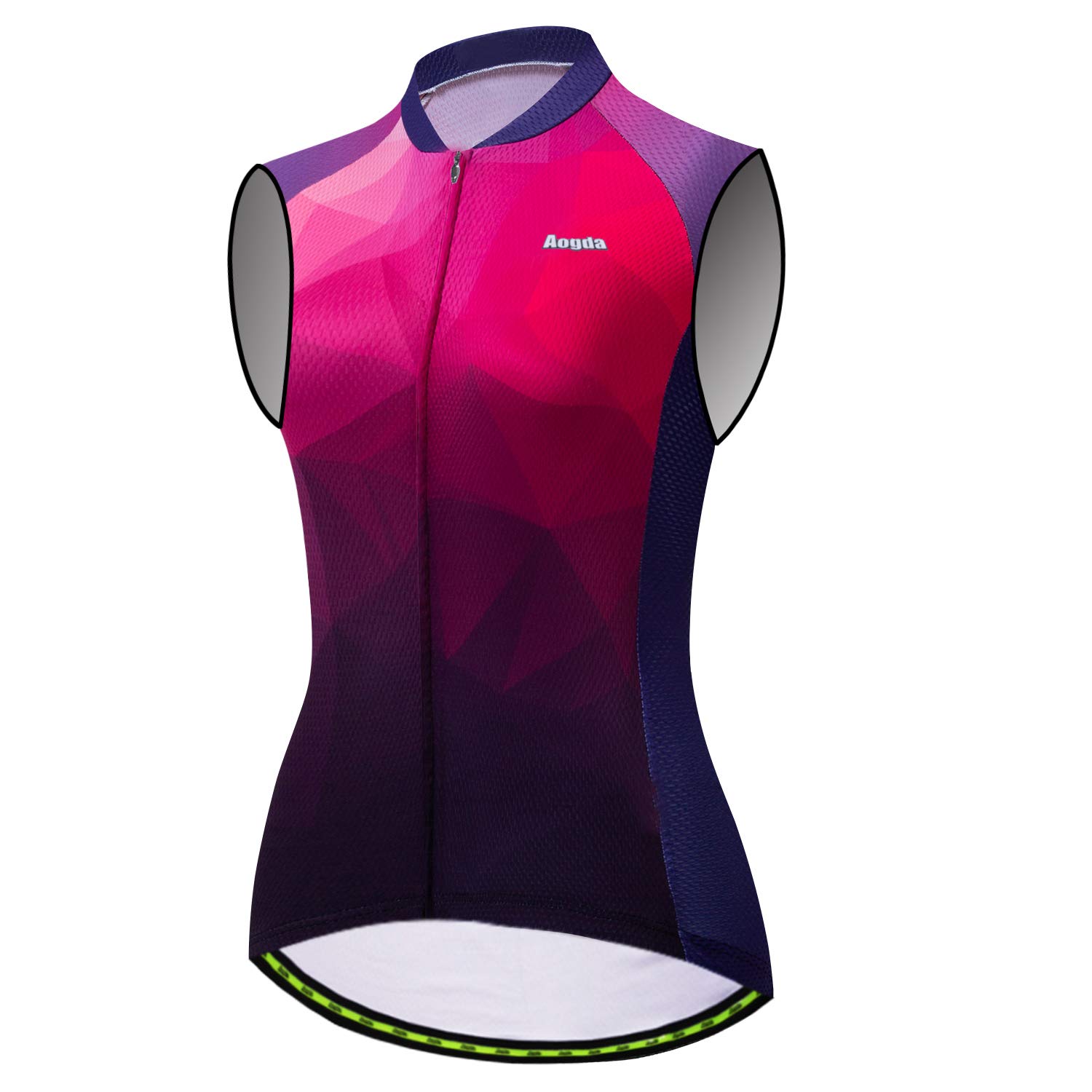 Aogda Cycling Jerseys Women Bike Shirts Team Biking Sleeveless Tops Bicycle Vests Clothing