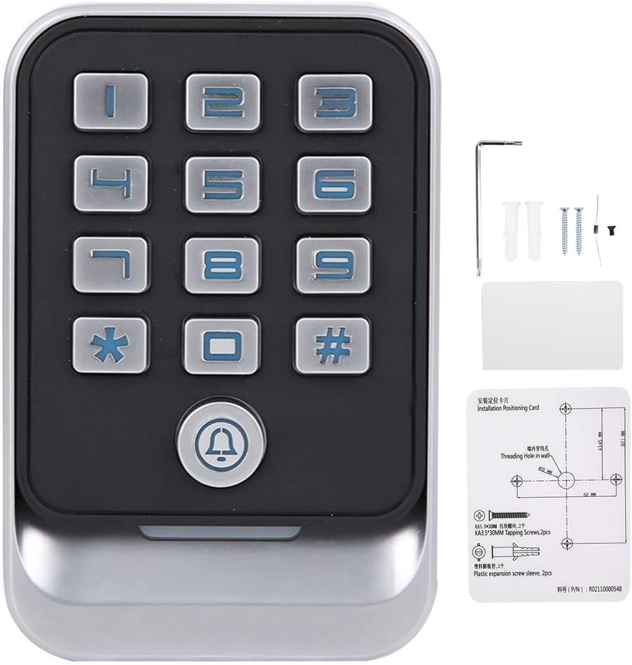 125KHz Access Controller with Backlit Keyboard, Wiegand26/34, IP67, External Card Reader, 5000 User Capacity, 3 Ways to Open