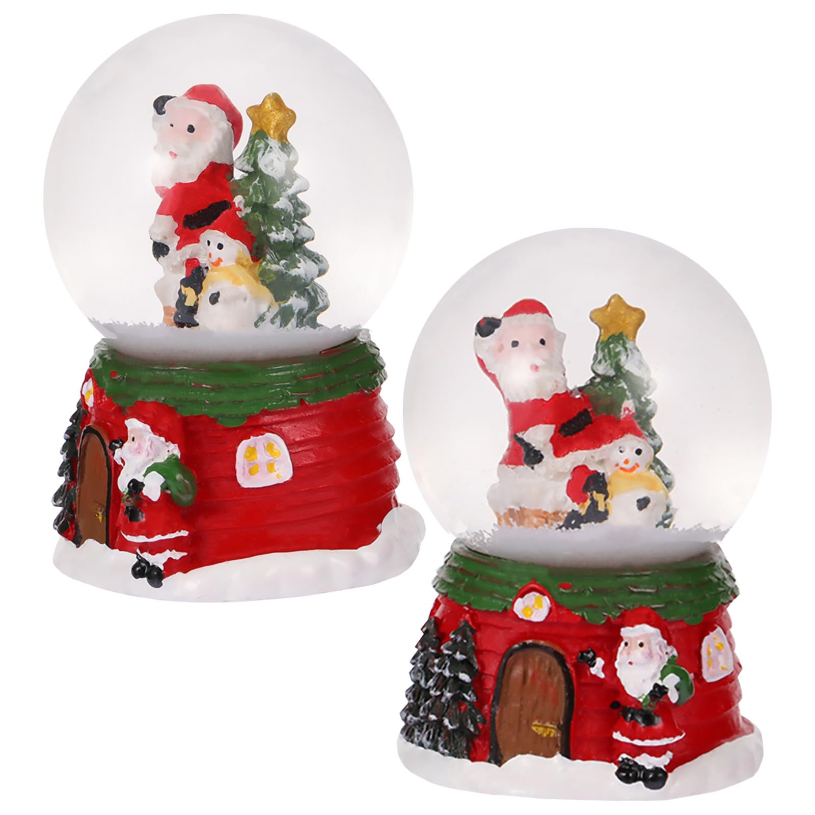 Bolas de nieve navideñas para decorar el escritorio y crear un ambiente festivo en el hogar