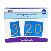 Vista 1 de Didax Educational Resources Números de papel de lija 0-20 Tarjetas