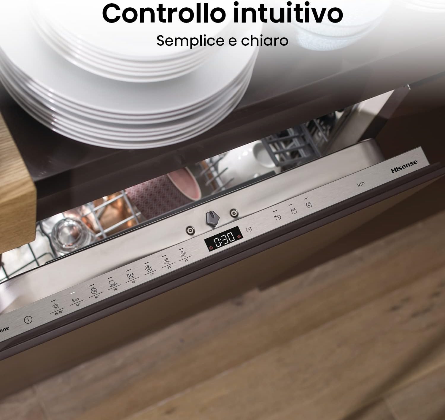 Hisense HV642E60 Lavastoviglie Integrata Totale 60 Cm, 13 Coperti, 47 db, Partenza Ritardata, Total Acqua Stop, 6 Programmi 5 Temperature, Display Led Touch Hisense HV642E60 Lavastoviglie Integrata Totale 60 Cm, 13 Coperti, 47 db, Partenza Ritardata, Total Acqua Stop, 6 Programmi 5 Temperature, Display Led Touch