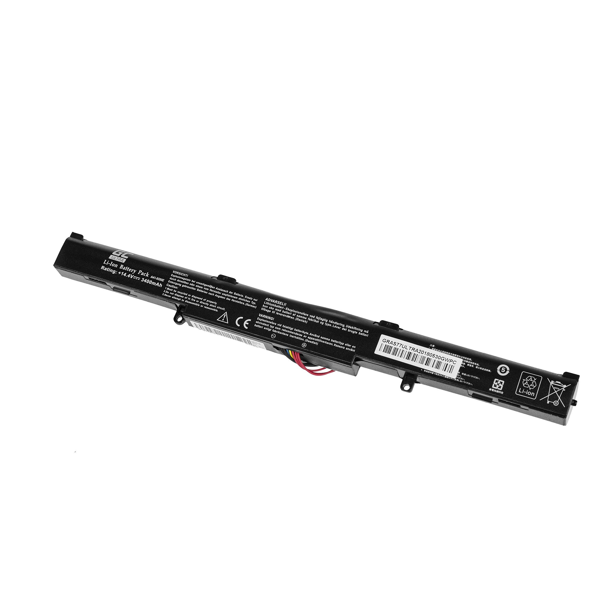 Green Cell A41-X550E bateria do laptopa Asus X550D X550DP R510D R510DP F550D F550DP F750L F750LB X750J X750JB X750JN X750L X750LB X750LN (Ultra - 3400 mAh)