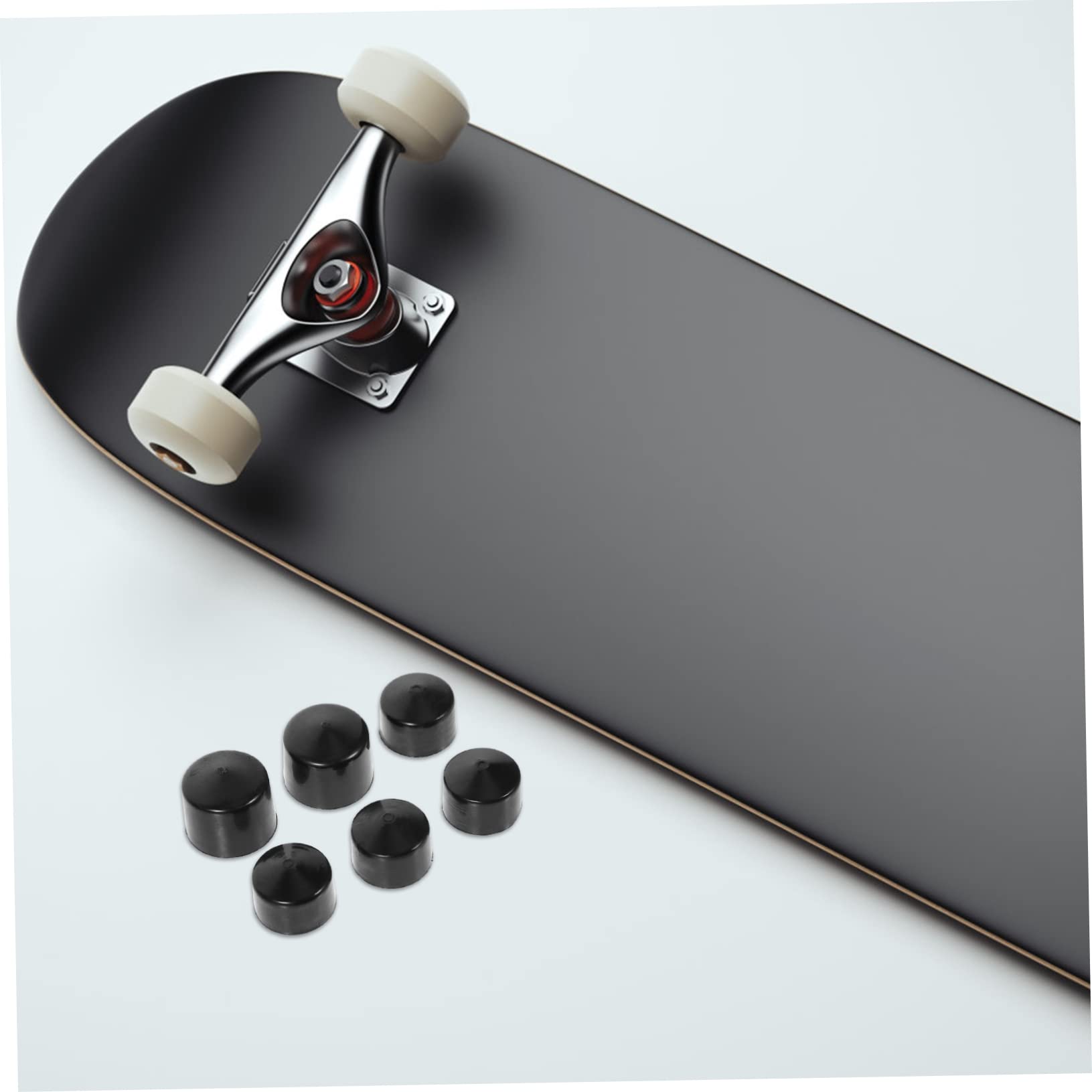 TOYANDONA Repuesto para Camiones de Monopatín Accesorios de Reemplazo de Copas de Pivot para Skateboard Color Negro Compatible Mayoría de Camiones de Skate