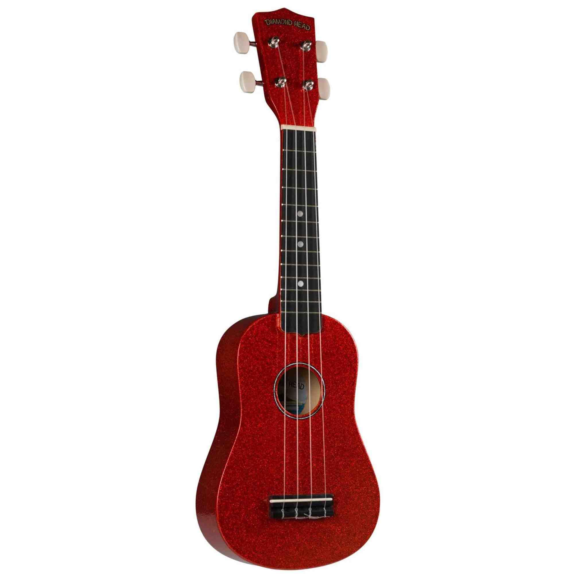 Diamond Head 4-String Ukulele, Candy Apple Red, Soprano (DU-142)