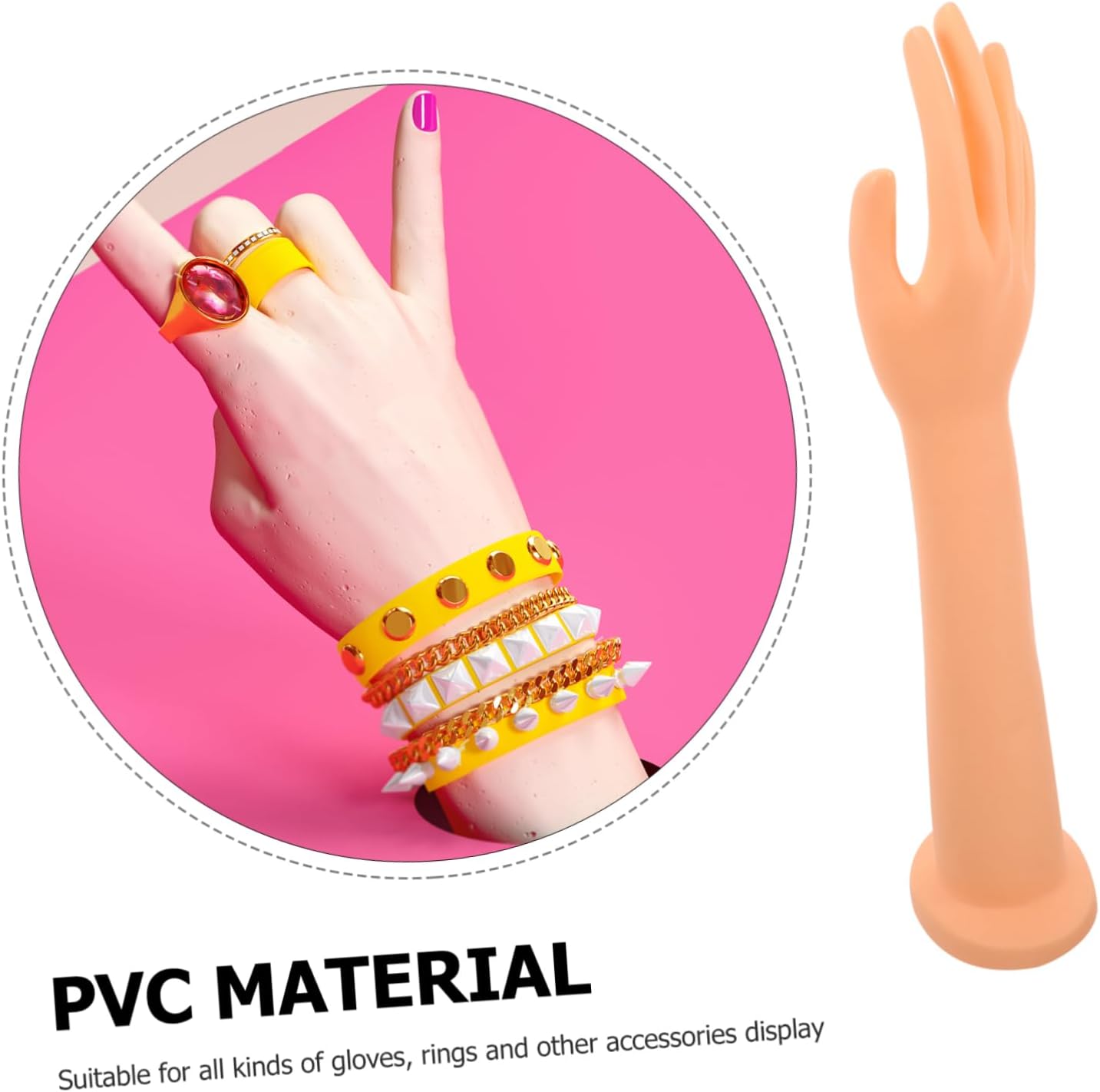 Female Long Mannequin Hand Display for Jewelry Rings Bracelets image 5