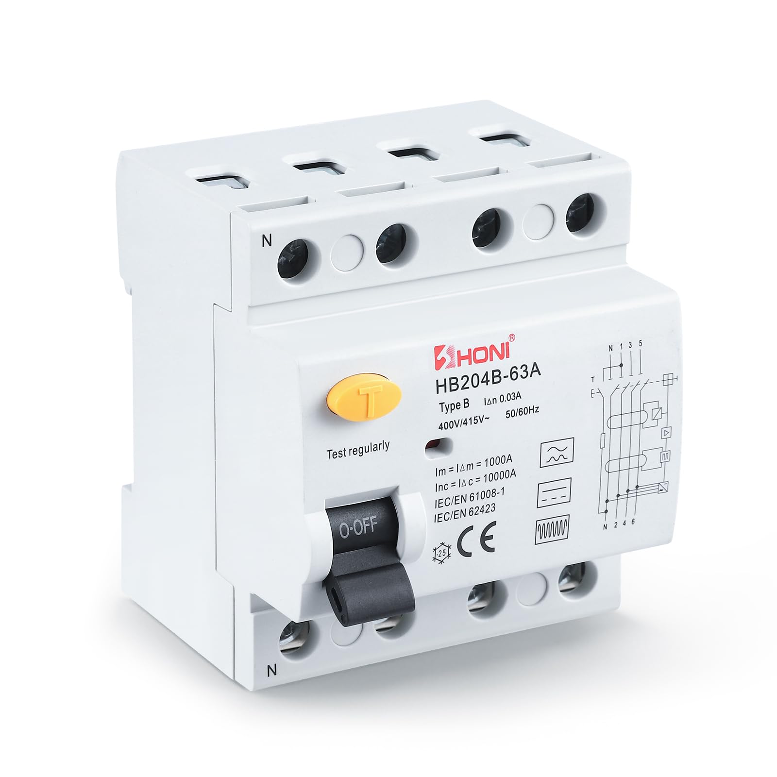 DISJONCTEUR 30MA TYPE B FI 63A Essentiel Pour Installations Electriques Sûres EUR 72,68