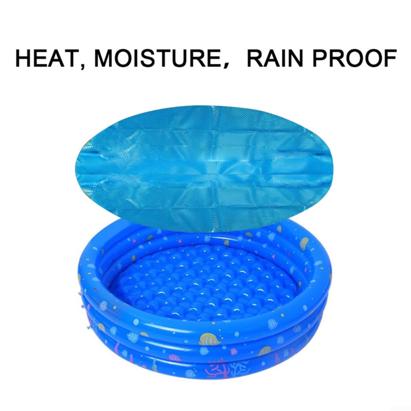 Bâche Ronde Piscine 180 Cm - Couverture Protection Anti-UV, Anti-Poussière Pour Spa Et Petite Piscine