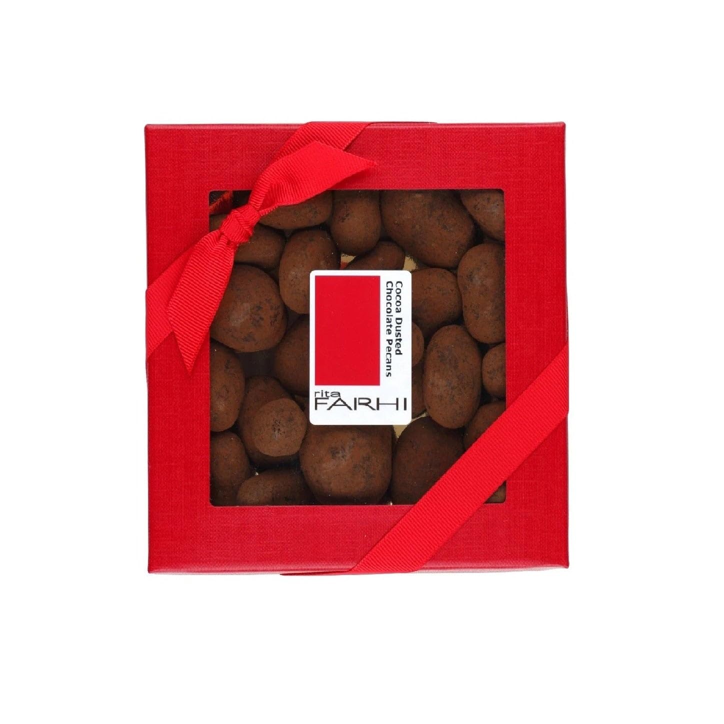 Rita Farhi Cocoa Dusted Milk Chocolate Caramalised Pecans with Gianduja in a Luxury Gift Box 170g - New Palm Oil Free Recipe…