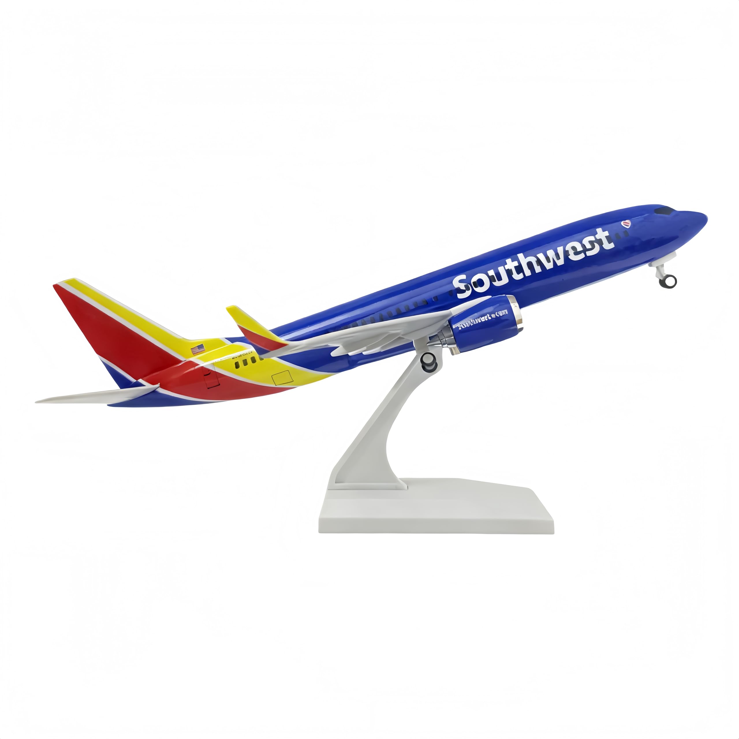 Modellino in scala 1/200, aeroplano in pressofusione Southwest B737, per decorazione ufficio/casa (modello aereo in resina da 30,5 cm