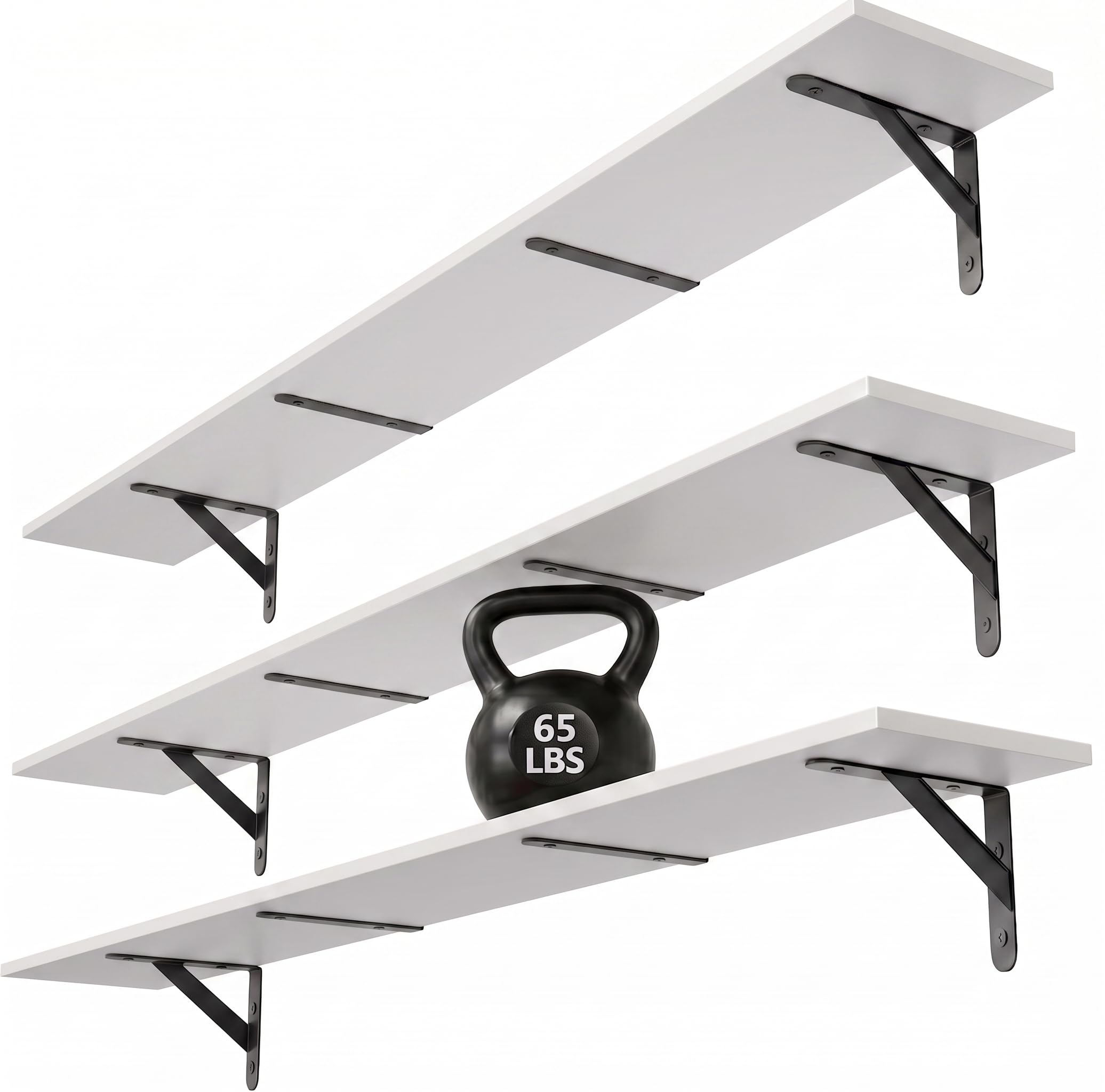 WOPITUES Floating Shelves - 3-Pack -18
