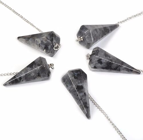 Miniatura 6 de Justinstones - Dije de piedras preciosas con cristales de roca hexagonales en punta reiki chakra