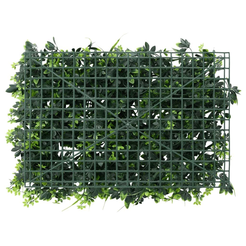 Osłona przed wzrokiem, żywopłot, zestaw 6 sztuk, 40 x 60 cm, do ogrodu, na balkon, taras, realistyczna mata maskująca z tworzywa sztucznego