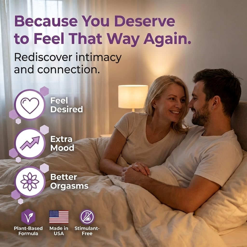 Female Libido Booster for Women – Advanced Women’s Intimacy & Confidence Support – Plant-Based Herbal Blend with Maca, Ginseng & L-Arginine – Made in USA – 60 Capsules - Image 2