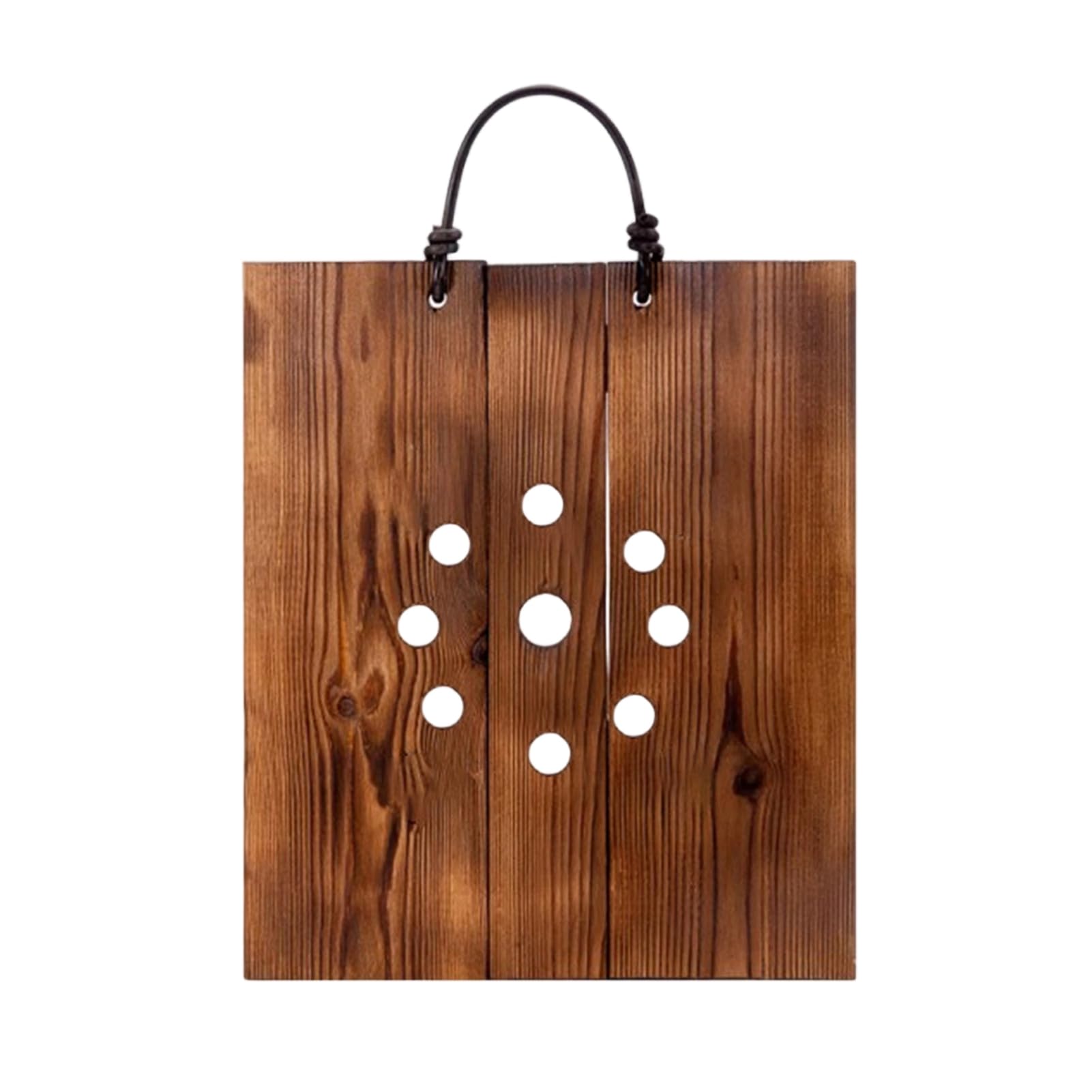 sugerou Staghorn Fern Hanger Wooden Wall Mounted Planter - Rustic Natural Plant Holder for Orchids Climbing Plants, Space-saving Easy Install Home Decor M
