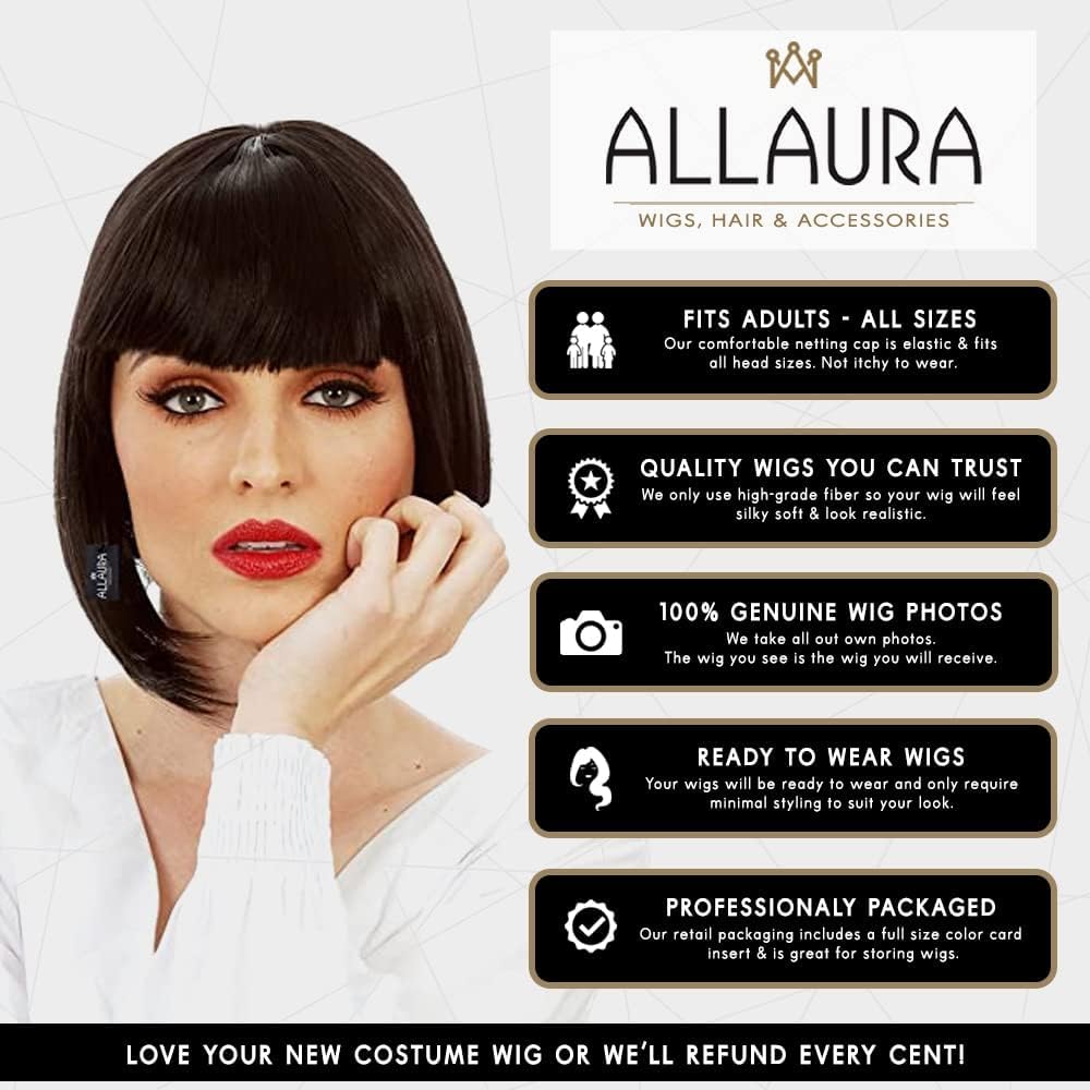 Parrucca Mia Wallace Pulp Fiction – Costume Anni 90 Donna – Caschetto Nero Stile Film Tarantino