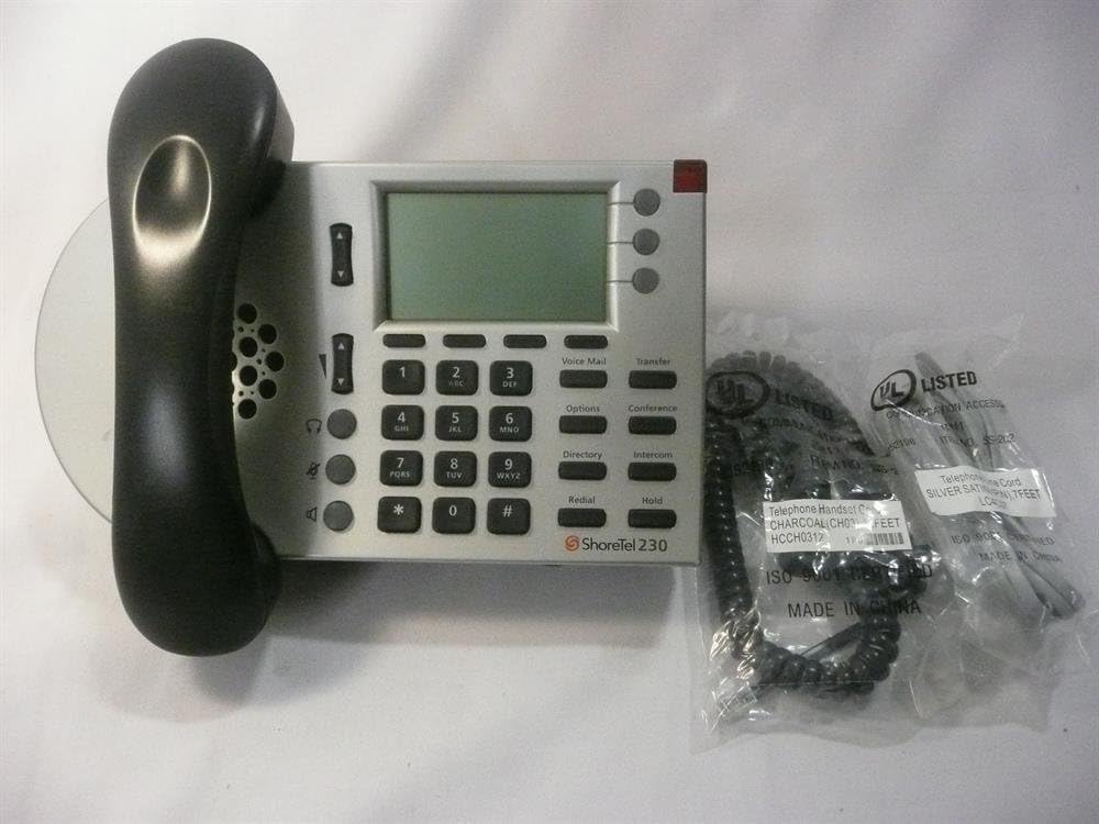 ShoreTel 230G Silver VoIP Telephone with Speakerphone and Display ShoreTel 230G Silver VoIP Telephone with Speakerphone and Display