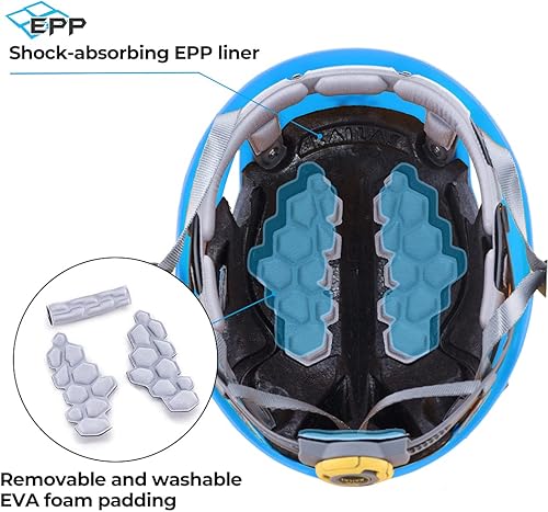 Miniatura 4 de KAILAS Aegis - Casco de escalada para hombre, casco de rescate de roca para mujer, ligero, para montañismo, senderismo, espeleología, casco de