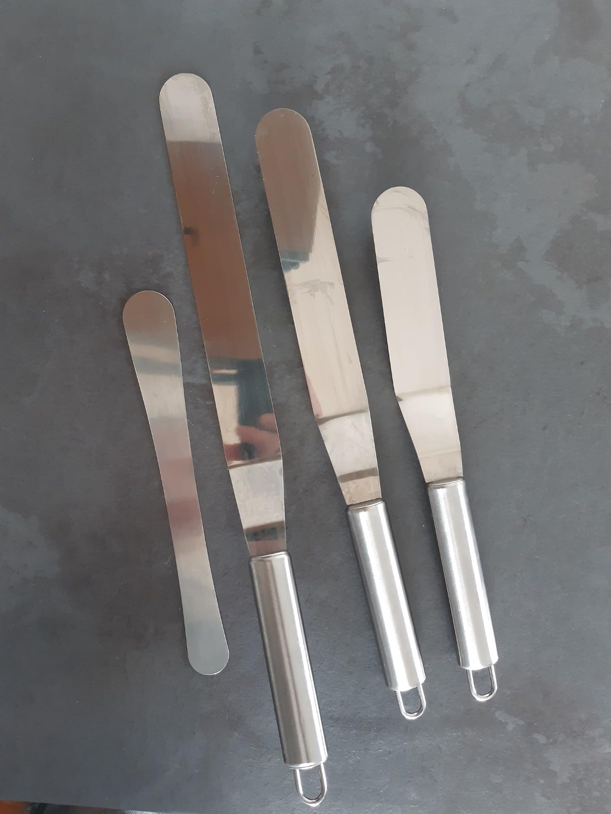 Patisserie Accessoire Spatule Patisserie, Spatule Coudée Acier Inoxydable, Spatule Glaçage Du Spatule Pour Glaçage De Gâteau