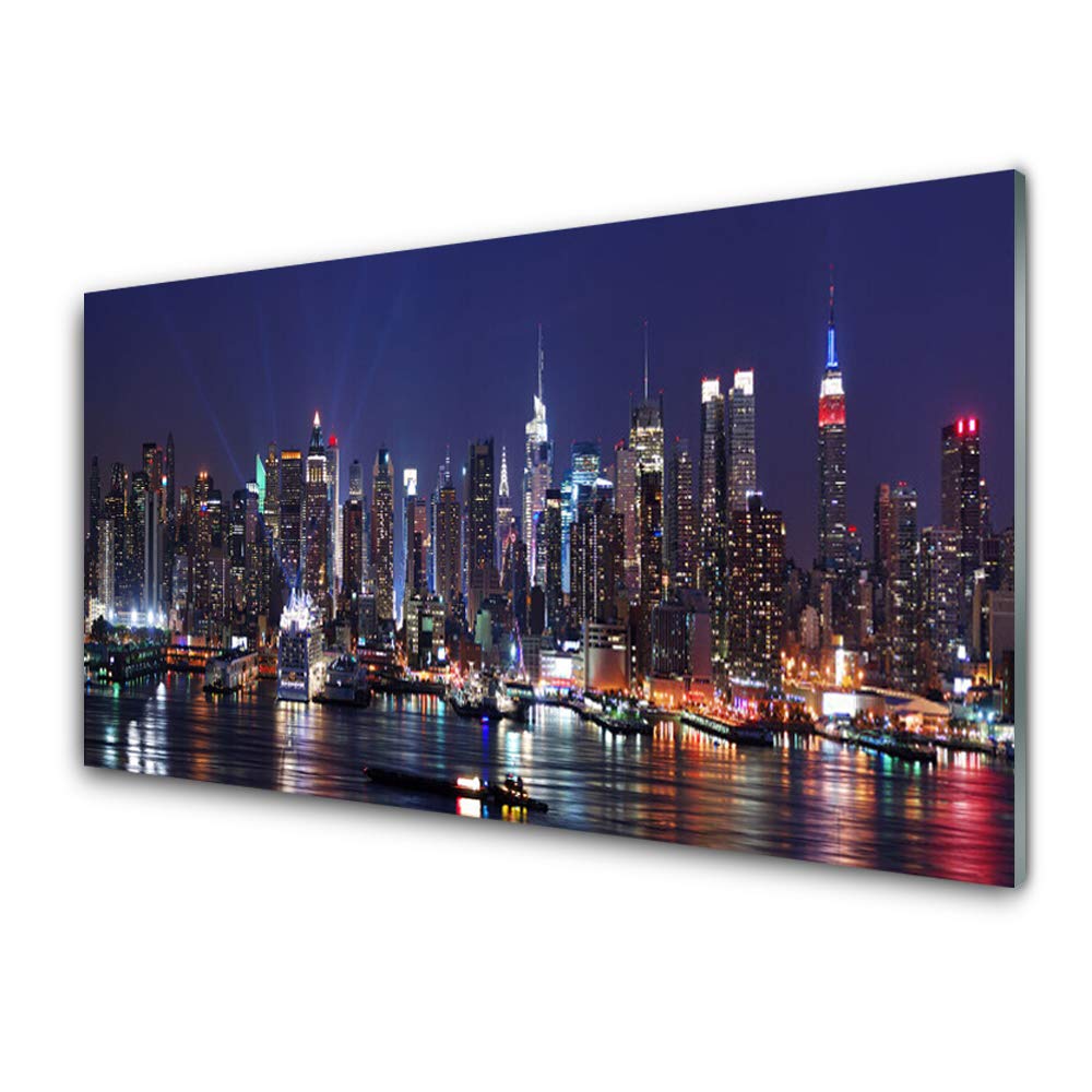Impression sur Verre Acrylique Haut de Gamme Tulup - Tableau Déco Mural Moderne 125x50cm Ville