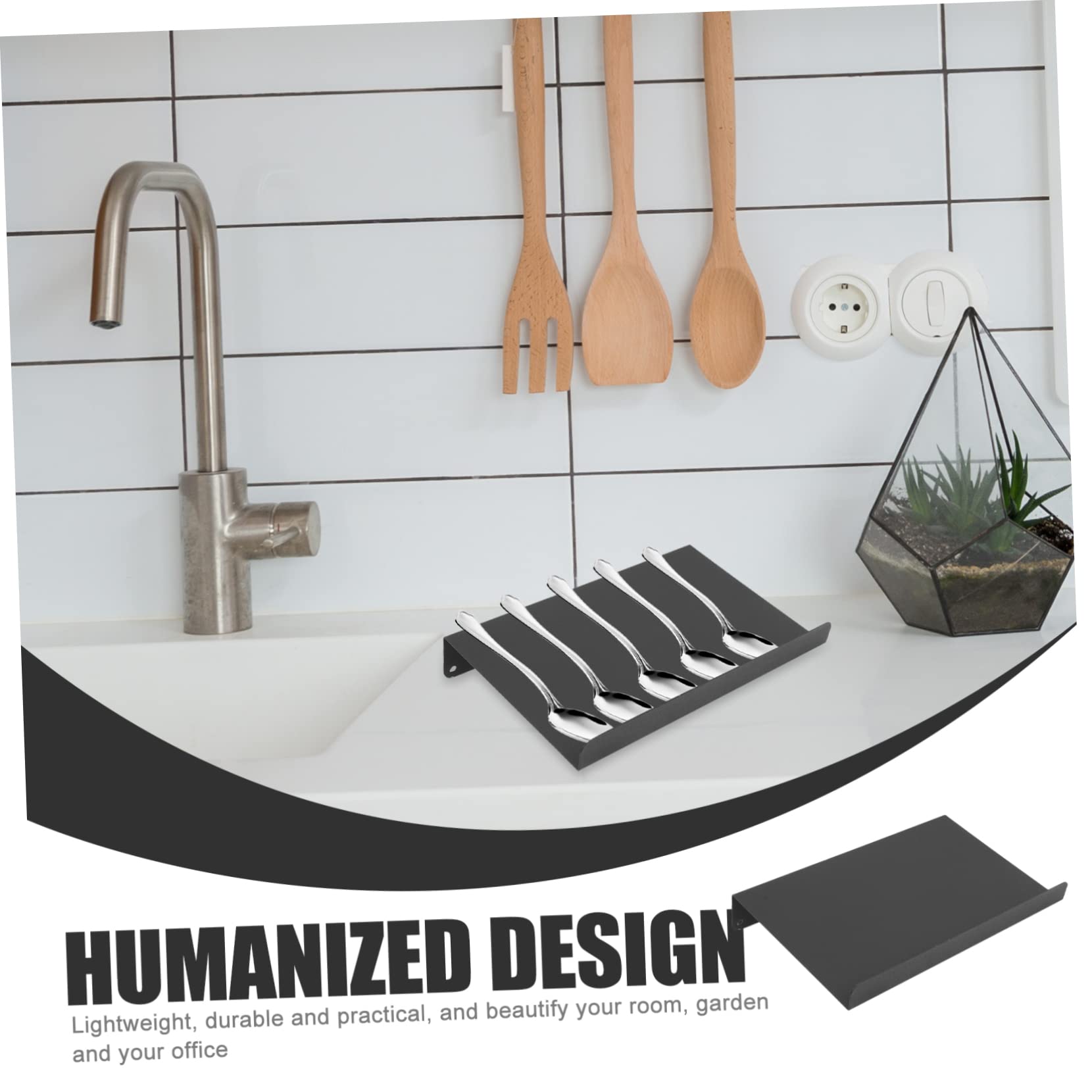 Organizador de Especias de Cajón, Estante de Cocina Móvil, Aluminio Negro