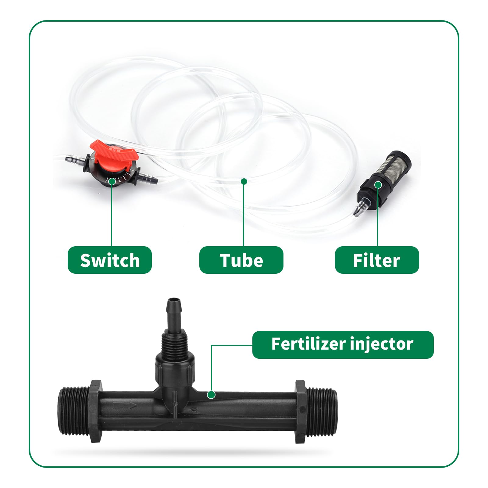 Kit D'injecteur D'engrais Venturi G3/4 Injecteur D'engrais Irrigation Kit De Dispositif D'irrigation De Jardin Injecteur D'engrais Liquide Pour Jardins Vergers Jardinage