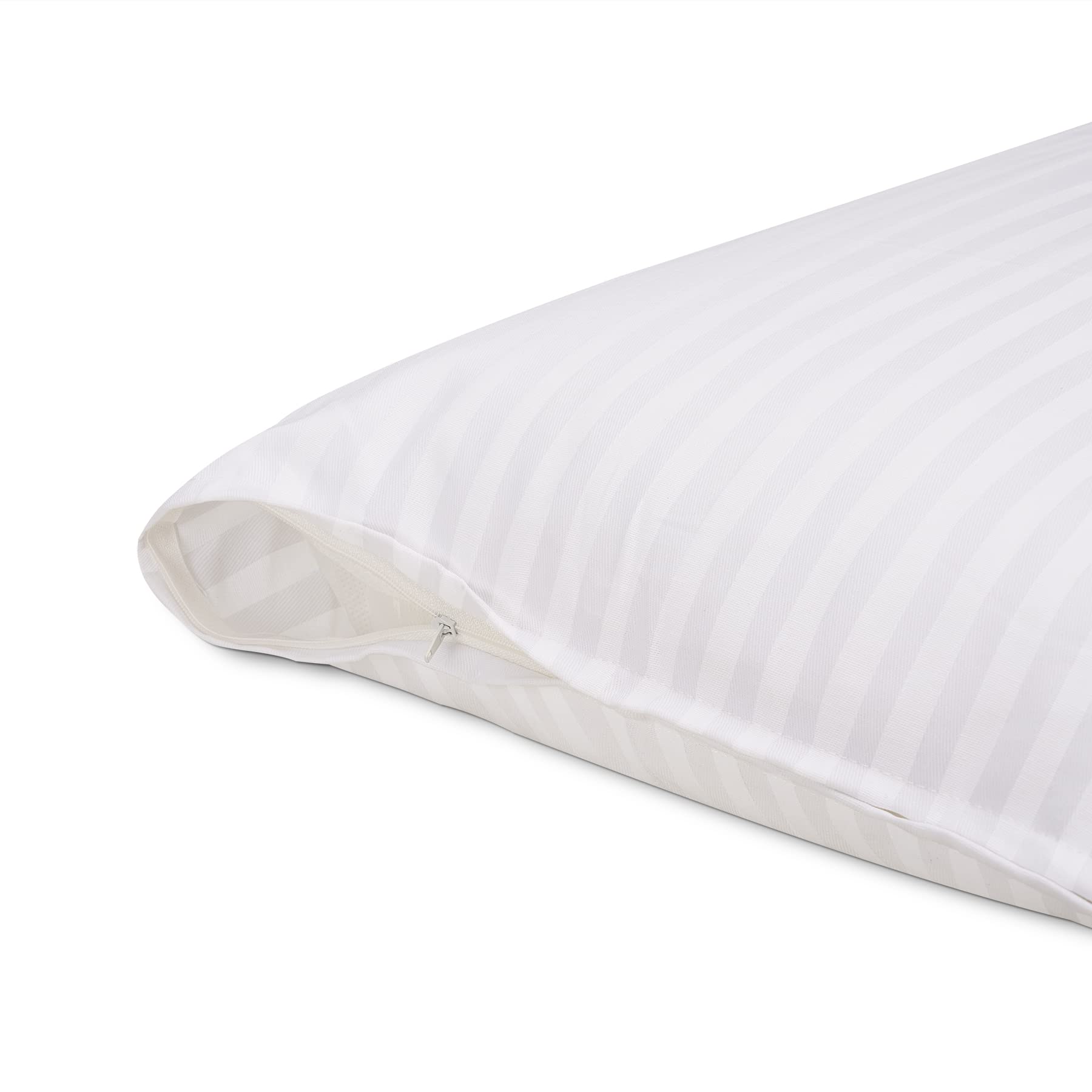 DECASATEXTIL®- Almohada para un Descanso de Calidad, con Funda cutí, núcleo de Fibra Hueca siliconada de Alta Densidad, indeformable, Lavable, hipoalergénica.-Pack 2-40 X 90cm