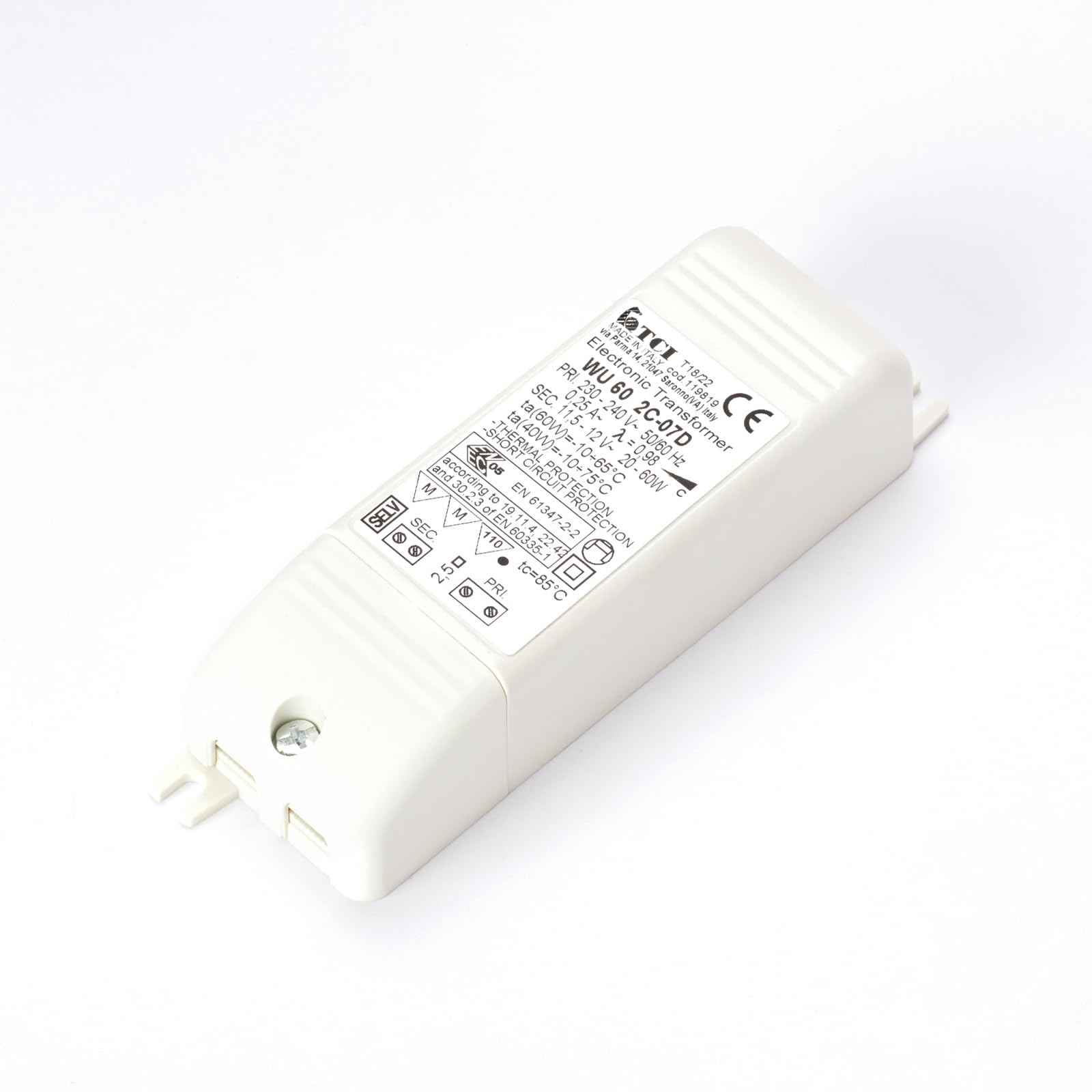 Elektronischer Transformator dimmbar TCI WU60 2C-07D 60W 12V Halogen Trafo