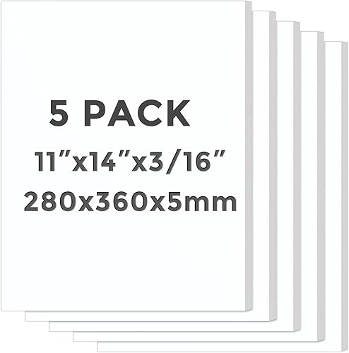 Tablero de espuma de 22 x 28 x 316 pulgadas, paquete de 12 tableros blancos para póster, tablero de espuma ligero para manualidades, enmarcado,