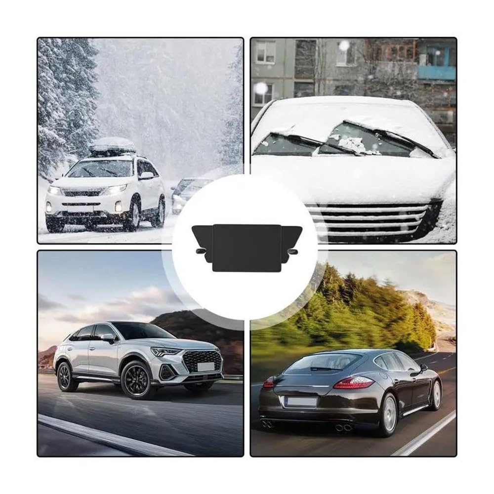 Housse de Protection pour Pare-Brise Couverture De Neige Pare-Brise Voiture avec Couvertures Protection De Miroir Latéral Couverture Pare-Brise De Voiture Pliable Épaissie pour SUV RV Protection Pare