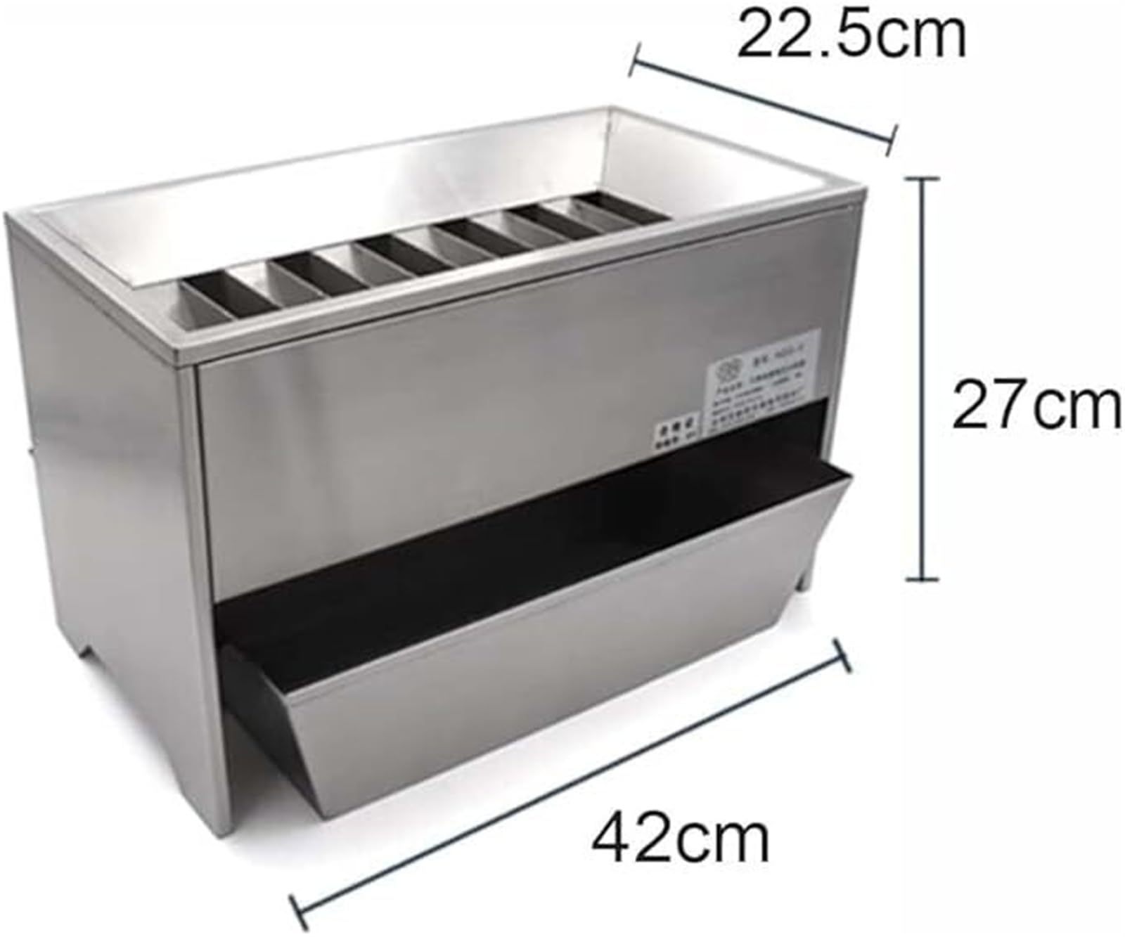 Campionatore divisore per cereali in acciaio inossidabile, separatore per campioni per test di semi e cereali, design durevole e resistente alla corrosione, ideale per uso in laboratorio e sul campo