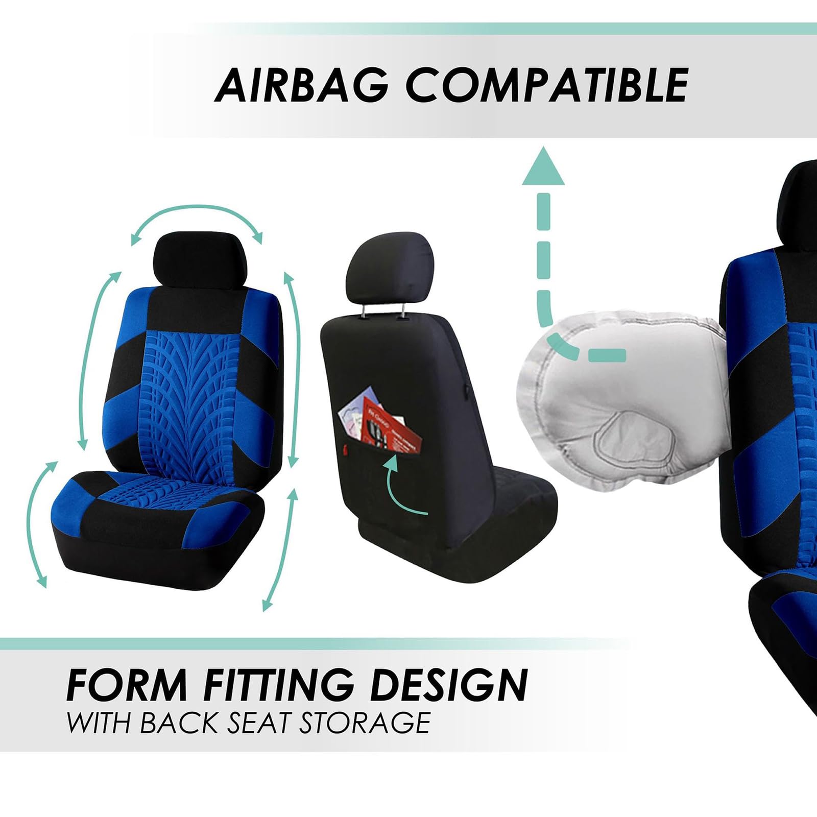 Housses de Sièges de Voiture pour Dacia Sandero Stepway 2015-2019 2020 2021 2022 2023 2024, Ensemble de Housses Siège, Jeu Complet Avant et Arrière, Accessoires Intérieur,B