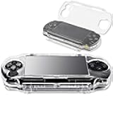 Clear Hard Case for PSP 1000 Series，Protective Transparent Hard Case, Full Cover Protector Cover Case with Clear Display Movie Bracket, Shock/Scratch Resistant (for PSP 1000 Series)