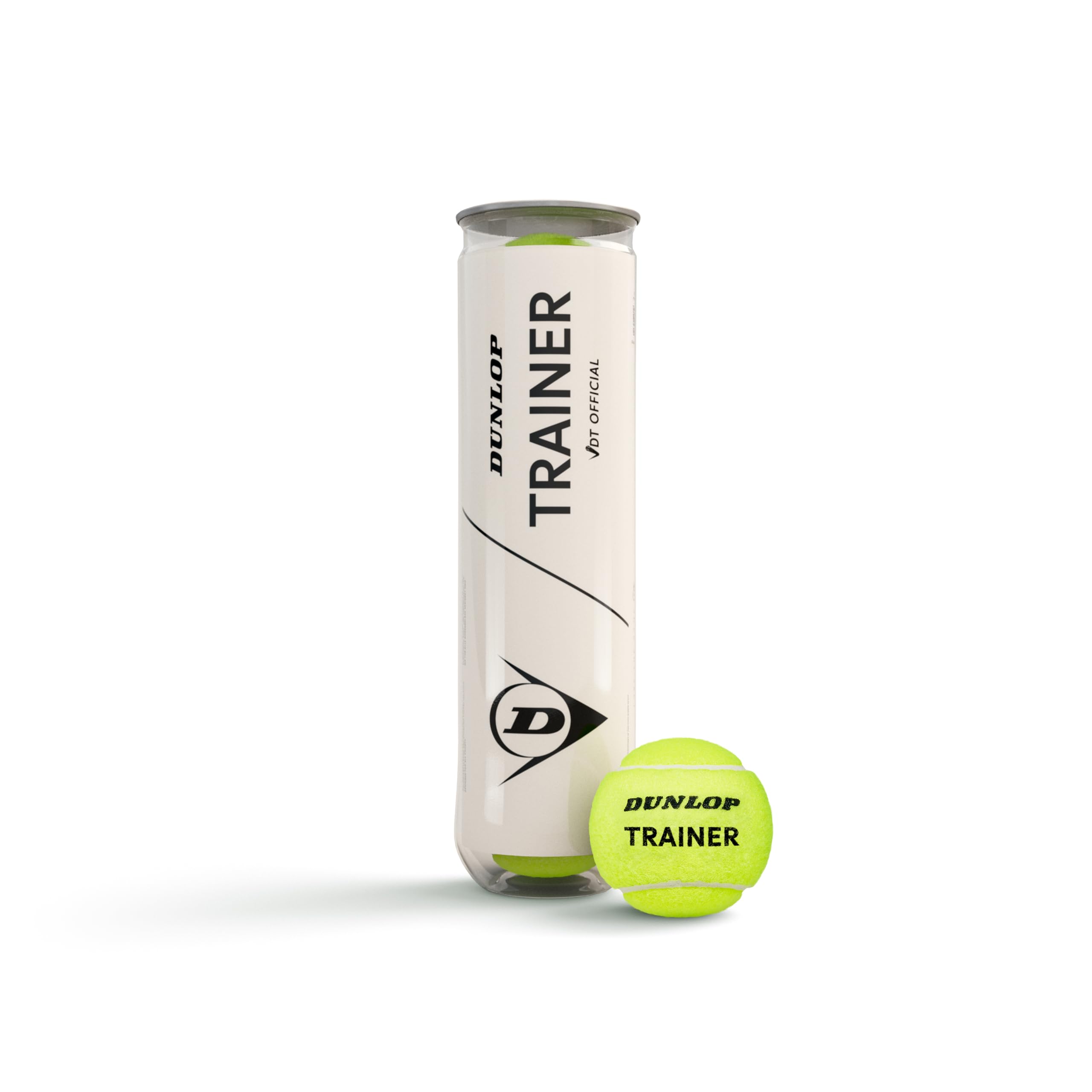 Dunlop tennis ball trainer, VDT official, premium tennis training ball - for sand, hard courts and turf (4 balls)