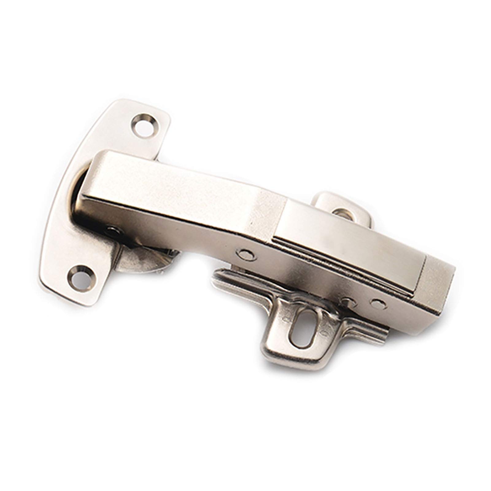 Nvsfzgiyg Silver Cabinet Door Hinge Damping Buffer Hydraulic 90 Degree Angle Wardrobe Swing Hardware Accessories Strong And Sturdy