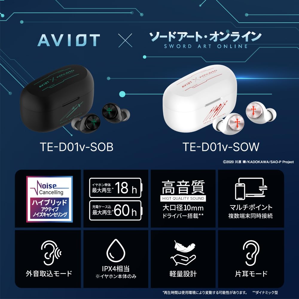 Amazon.co.jp: AVIOT ソードアート・オンライン コラボワイヤレス 