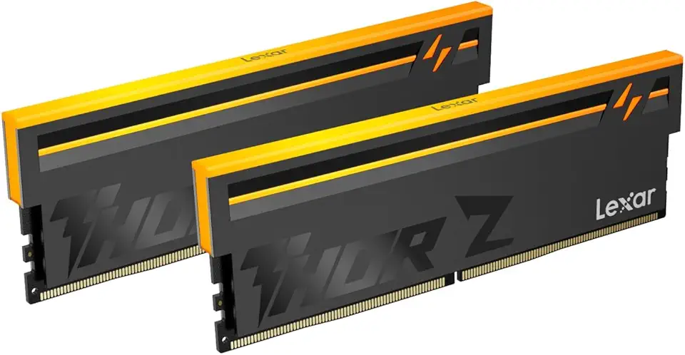 Lexar THOR Z Series RGB DDR5 RAM Kit de 32 GB (2 x 16 GB) 6000 MHz, DRAM 288 pinos UDIMM Desktop, memória de computador para jogos de alto desempenho para PC para Intel XMP 3.0/AMD EXPO, PMIC/On-die