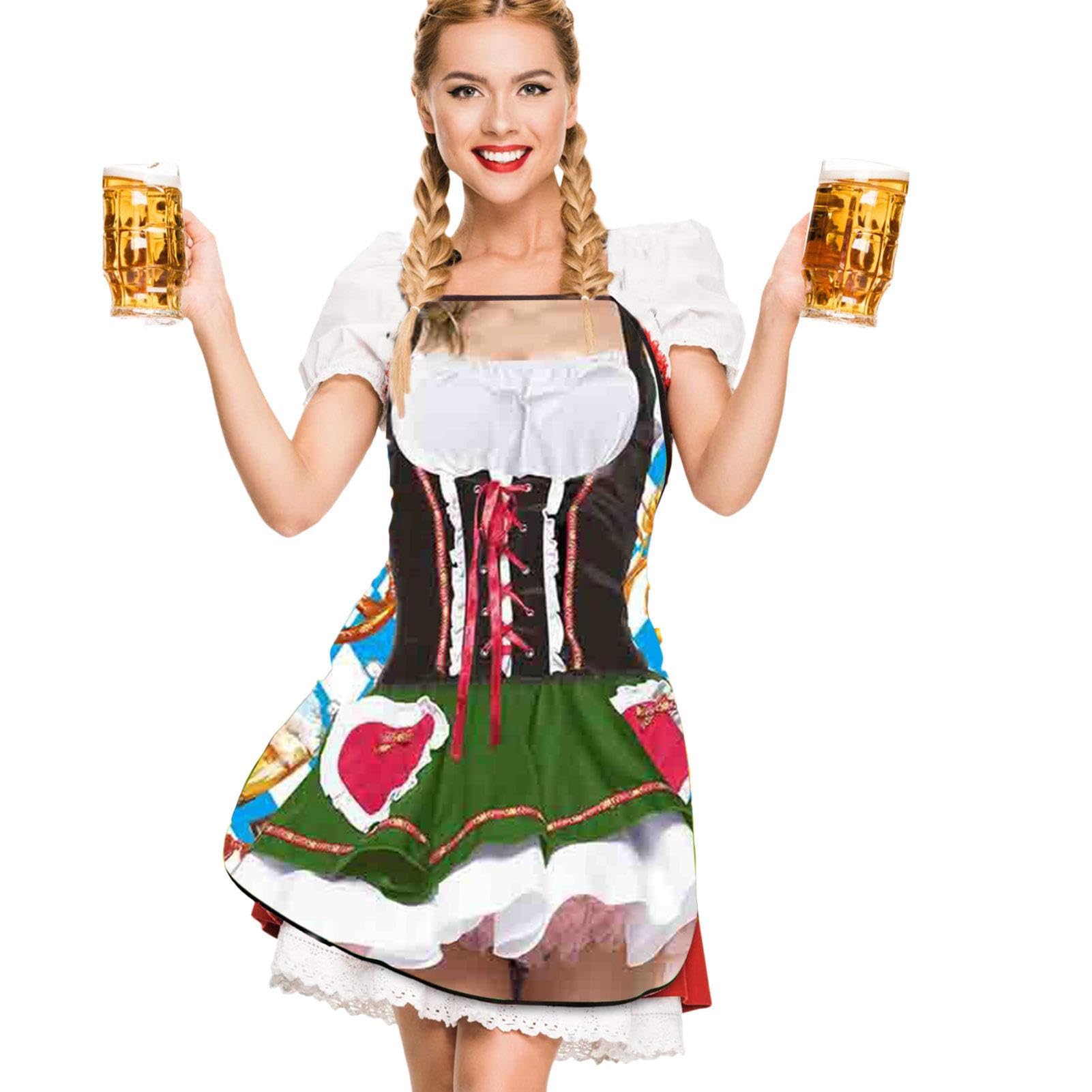 Manolyee Women's 08 Beer Festival Apron,Oktoberfest Cooking Apron | Soft And Male Oktoberfest Apron For Decor