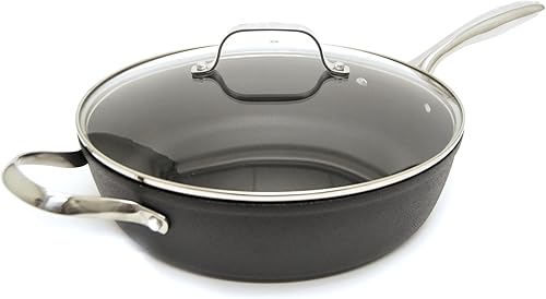 Starfrit 034723-002-0000 The Rock - Sartén de diamante profundo de 11 pulgadas, color negro