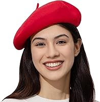 Baiyun Classic 80% Wool Beret Hat for Women & Men - Warm French Painter Beret, Adjustable Fit, Unisex Winter Style